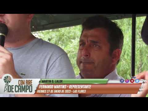 Fernando Martins - remate de Martín G. Lalor - Viernes 27 de enero de 2023 - Las Flores