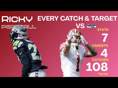 Ricky Pearsall - New WR1!? | Every Catch & Target | Week 1 vs SEA