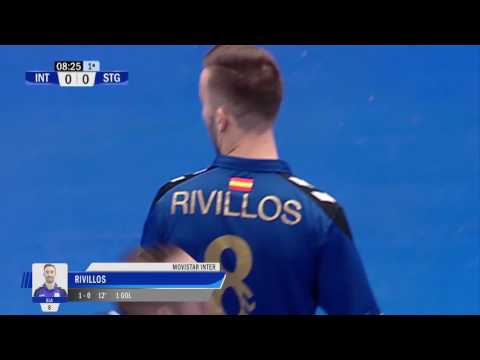 Gol de Rivillos (1-0) en el Movistar Inter - Santiago Futsal. J9, 1Div