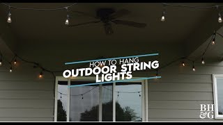 How to Hang Patio Twinkle Lights