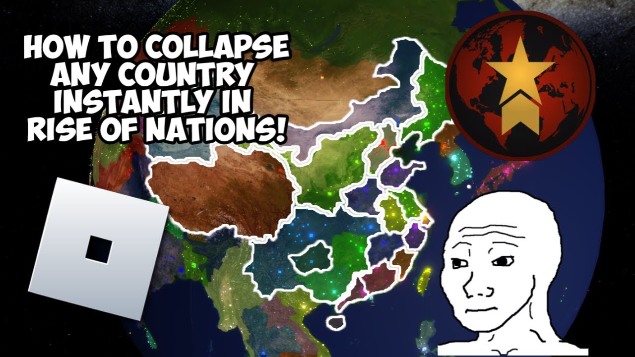 How to instantly collapse any country in rise of nations!