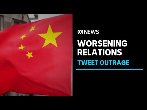 China refuses to apologise for graphic image used to attack Australia | ABC News Video