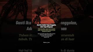 Download lagu gusti cedhak tanpa senggolan, adoh tanpa wangenan | pitutur jawa | wong jowo #pituturjawa #wongjowo mp3 Download lagu gusti cedhak tanpa senggolan, adoh tanpa wangenan | pitutur jawa | wong jowo #pituturjawa #wongjowo mp3