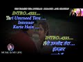 Teri Ummeed Tera Intezar Karte Hain Karaoke With Scrolling Lyrics Eng हिंदी