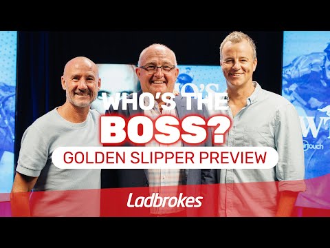 Who's The Boss? Slipper gold with Bossy & Muns