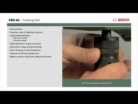 Stalinės gręžimo staklės Bosch PBD 40 video