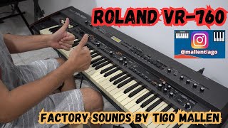 Video thumbnail for ROLAND VR-760 (O NORD DA ROLAND) FACTORY SOUNDS by TIAGO MALLEN by Tiago Mallen
