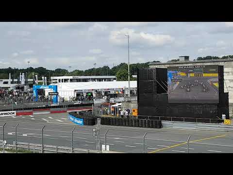 Formel 3 Norisring Rennstart mit Unfall Schöller-Tribüne