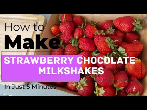 Strawberry & Chocolate Milkshake Recipe