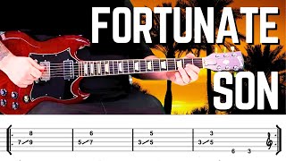 Creedence Clearwater Revival | Fortunate Son Guitar Lesson | Free Downloadable Tabs |Guitar Tutorial