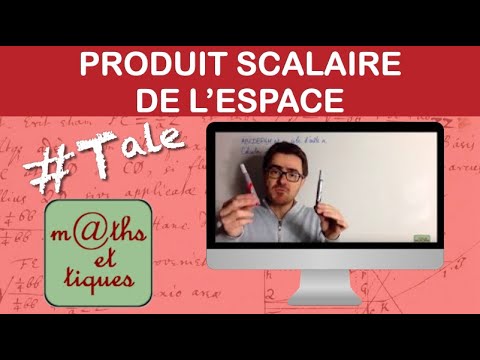 Calculer un produit scalaire dans l'espace - Terminale