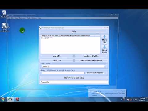 Print Multiple Web Sites Software