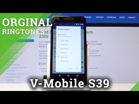 How to Set Up Ringtone in Philips Xenium X588 - Change Ringtone