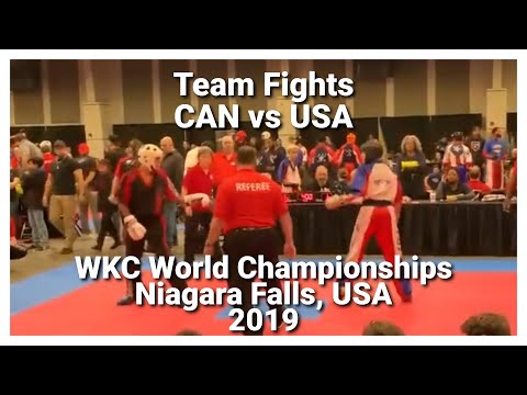 🤜🏻💥 Team Fights (Can) VS  (USA)  Sparring at WKC World Championships 2019
