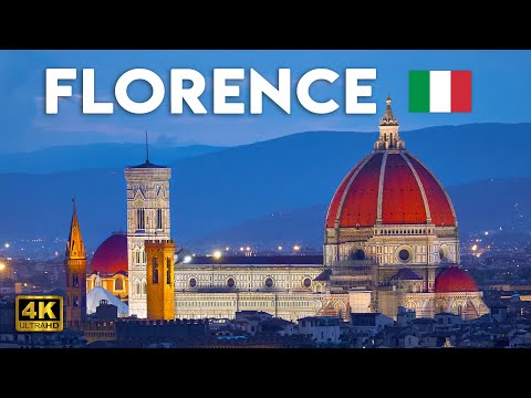 FLORENCE, Italy 🇮🇹🌃 Evening Walk among Musicians & City Lights (Italy Walking Tour) [4K 60fps]