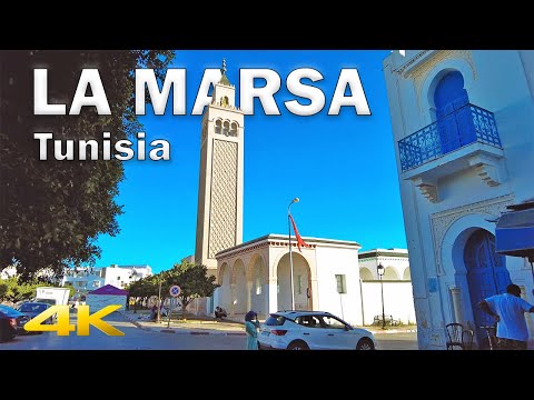 Beautiful La Marsa / المرسى  Full Walking Tour【4K – 60fps】🇹🇳