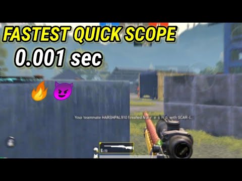 FASTEST QUICK SCOPE...0.01 sec.. continue 7 streak😍😍... BGMI 🔥🔥