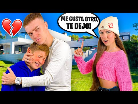 My little brother's girlfriend dumped him... for another boy.