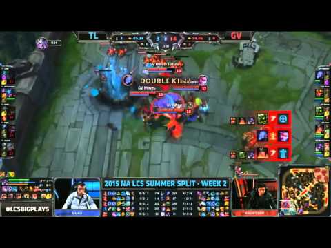 Ryze is OP 1v2 Team Liquid vs Gravity LoL Championship Series 2015 NA LCS Summer W2D2