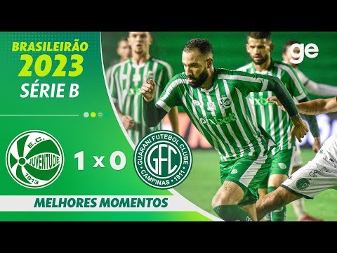 Gols e lances de Juventude-RS x Guarani