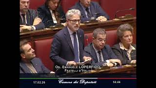 LOPERFIDO: “NO ALL’ITALIA NELLO SGABUZZINO, ITALIA OSSERVATORE PER ESSERE PROTAGONISTA"