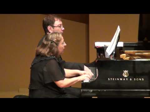 DUO ROMANTIKA play Mike Cornick - Latin Suite for Piano Duet