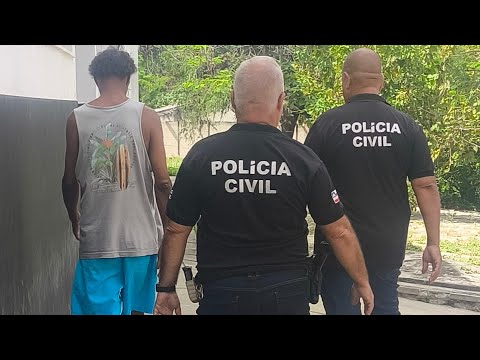 várzea Nova polícia conduz homem para delegacia de Jacobina