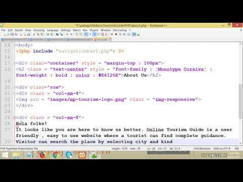Tourism Guide Project PHP MYSQL Part 4 | By Pankaj Panjwani