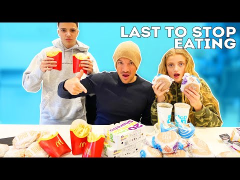 Last To Stop Eating McDonalds Wins $100 - Challenge