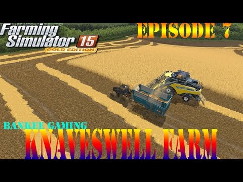 Farming Simulator 15 Knaveswell Farm Episode 7 Our first Rye Harvest