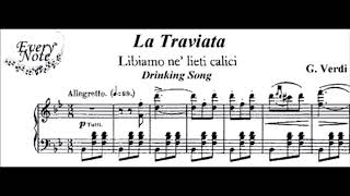 Giuseppe Verdi Brindisi instrumental  Karaoke with chorus
