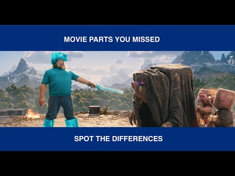 Minecraft Movie parts you missed!