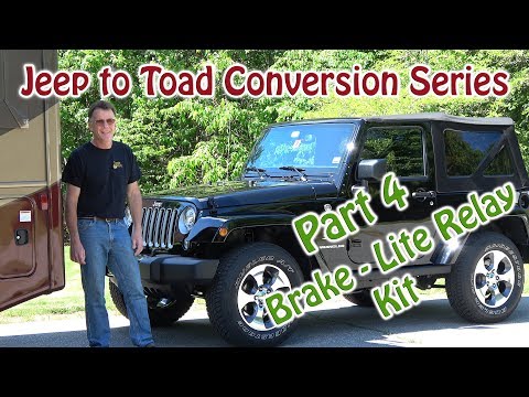 Part 4 - Jeep to RV Toad (Dinghy) Conversion - Roadmaster Brake-Lite Relay Kit #88400
