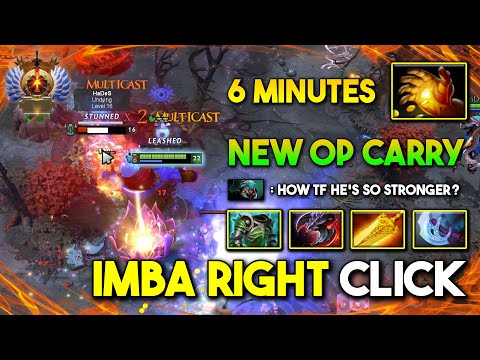 IMBA RIGHT CLICK CARRY Ogre Magi 6Mins Hand of Midas Super Rich 100% Show No Mercy 7.35d DotA 2