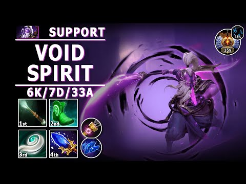 Void Spirit Soft Support | 7.31b | Great Roaming Support | Dota 2 Immortal Gameplay