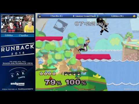 Runback 2016 Amateur Grand Finals - Chardlos (Marth) vs Gibbles (Sheik)