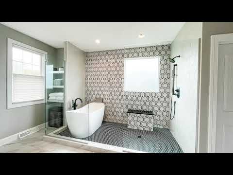 Fairview Bathroom Tour Custom Tile Shower with Soaker Tub Installed by DBC Remodeling