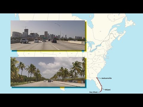 Jacksonville to Key West, Florida (Real-Time Road Trip)