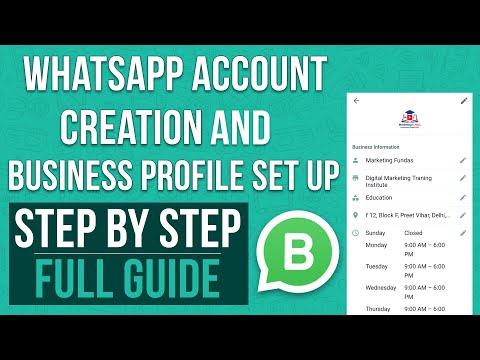 How to create WhatsApp Business Account | WhatsApp Business Profile Setup | whatsappbusiness
