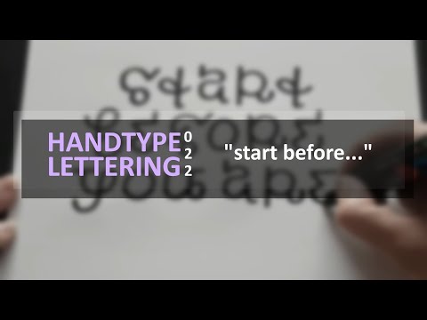 Start Before You Are Ready | Lettering On White - Series 022