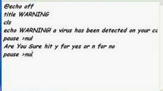 How To Make A kool Batch File Using Notepad