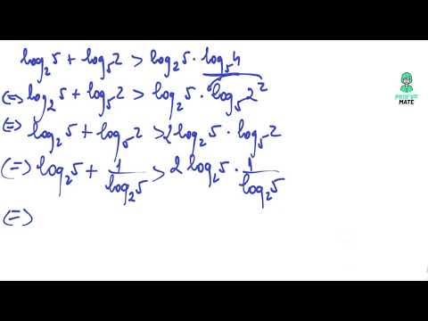 O inegalitate care contine logaritmi