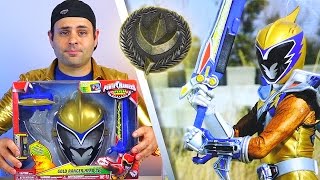 Power Rangers Dino Charge Gold Ranger Hero Set Review!