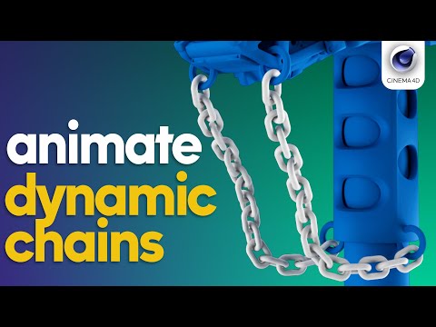 Cinema 4D Tutorial: Simple Method to Animate Dynamic Chains!