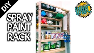 Simple DIY Spray Paint Rack | Membuat Rak Penyimpanan Cat dan Bahan Finishing