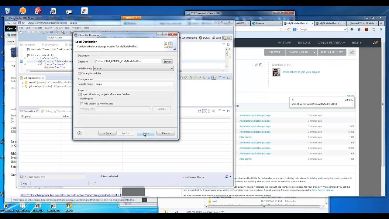 Using Git With Bluemix