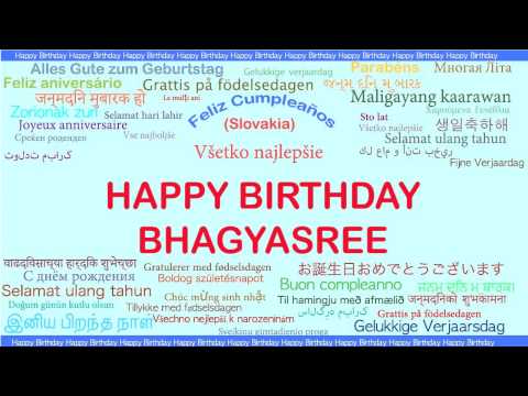 Bhagyasree   Languages Idiomas - Happy Birthday
