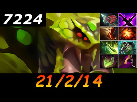 Dota 2 Venomancer 7224 MMR 21/2/14 (Kills/Deaths/Assists) Ranked Full Gameplay