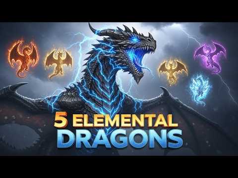 What If Dragons Were Made of Lava, Gold, Ice, Crystal & Storm? 🐉🔥❄️💎⚡