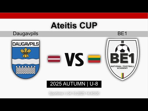 FS “Daugavpils” — BE1 National Football Academy | I | U-8